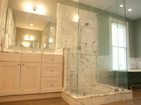 Candler Park Vanity & Marble Shower