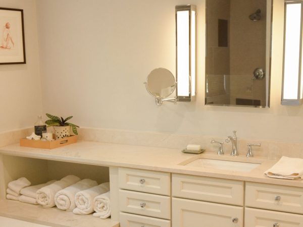 Druid Hills White Vanity & Stone Countertop