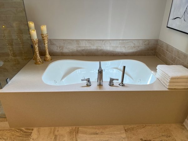 Solid Surface Bathtub Deck Surround