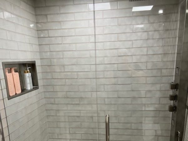 Custom Stone Shower Bench Seat