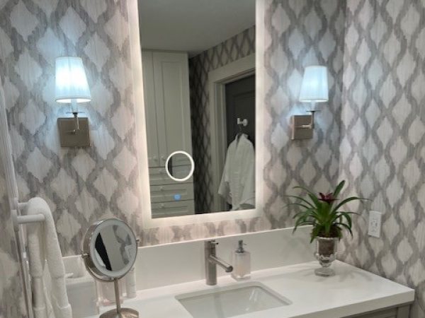 Arctic White Solid Surface Vanity Top