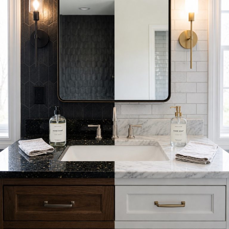 Granite vs. Marble for Bathroom Vanities in Atlanta: Which Is Right for Your Home?