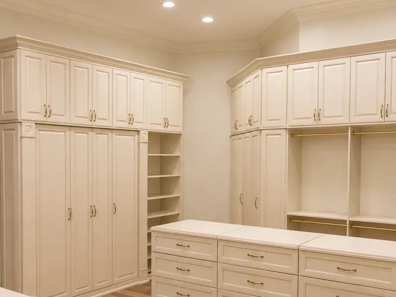 Custom closet system built by Top South in Marietta